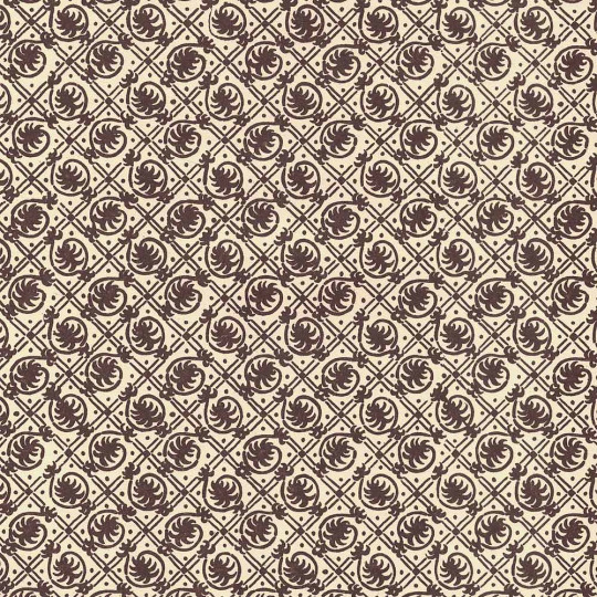 Brown Geometric Palm Print Italian Paper ~ Carta Varese Italy